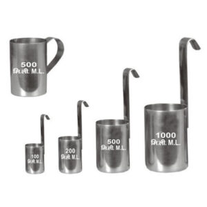 Aluminum Milk Measure Sets - 100 ml to 1000 ml